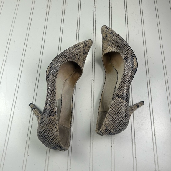 Michael Kors Vintage Python Print Leather Snakeskin Pumps Women’s Size 10M